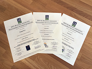 Exonet is ISO9001, ISO27001 en NEN7510 gecertificeerd!